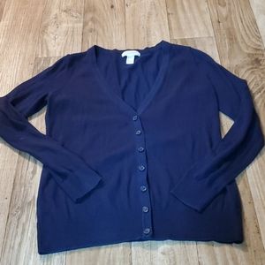 F21 Navy Blue Cardigan